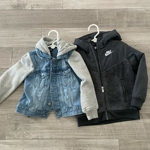 Bundle jackets (Gap & Nike) 4 yr old